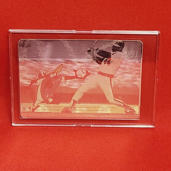 Upper Deck Comic Ball Cards Looney Tunes Reggie Jackson Tasmanian Devil Hologram - Picture 7 of 11